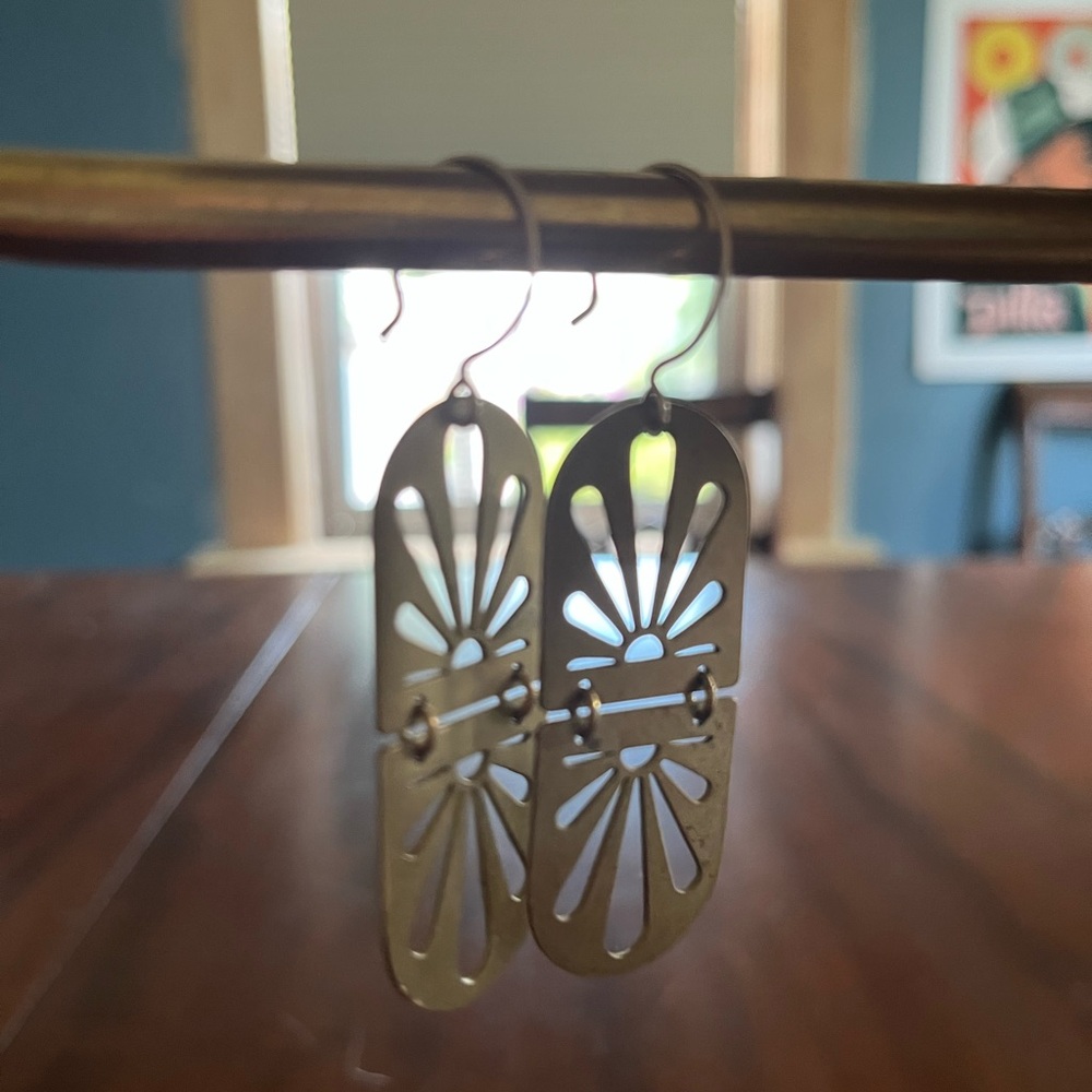 Larissa Loden Sunshine Brass Earrings